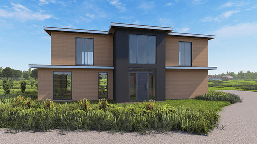Сборный дом - The Netherlands W  - Frame House group Sia - экологический / пассивного типа / современный