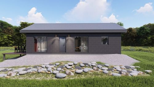 Сборный дом - IRELAND D - Frame House group Sia - экологический / пассивного типа / современный