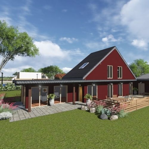 Сборный дом - VILLA ALHENA - Frame House group Sia - экологический / пассивного типа / современный