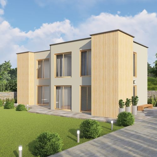 Сборный дом - VILLA ELECTRA - Frame House group Sia - экологический / пассивного типа / современный