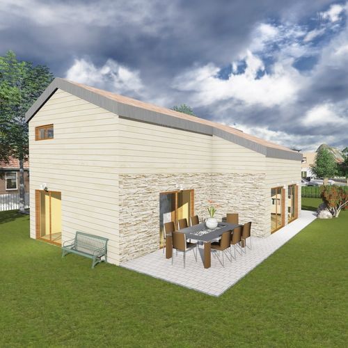 Сборный дом - VILLA TALITHA - Frame House group Sia - экологический / пассивного типа / современный