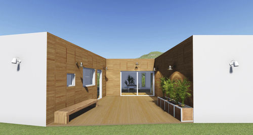 Сборный дом - FRANCE 147 - Frame House group Sia - экологический / пассивного типа / современный