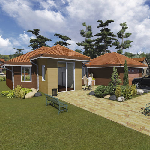 Сборный дом - THE NETHERLANDS D - Frame House group Sia - экологический / пассивного типа / современный