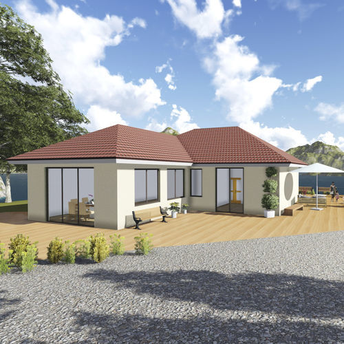 Сборный дом - THE NETHERLANDS C  - Frame House group Sia - экологический / пассивного типа / современный