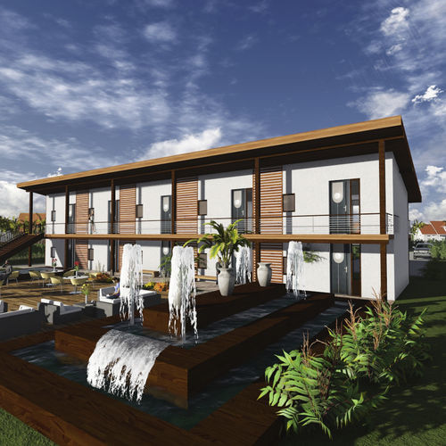 Сборный дом - ITALIA R.C - Frame House group Sia - экологический / пассивного типа / современный