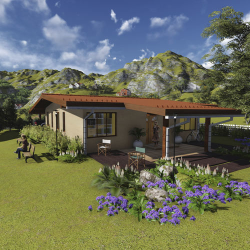 Сборный дом - ITALIA F.F. - Frame House group Sia - экологический / пассивного типа / современный