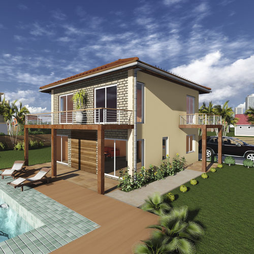 Сборный дом - ITALIA O.M. - Frame House group Sia - экологический / пассивного типа / современный