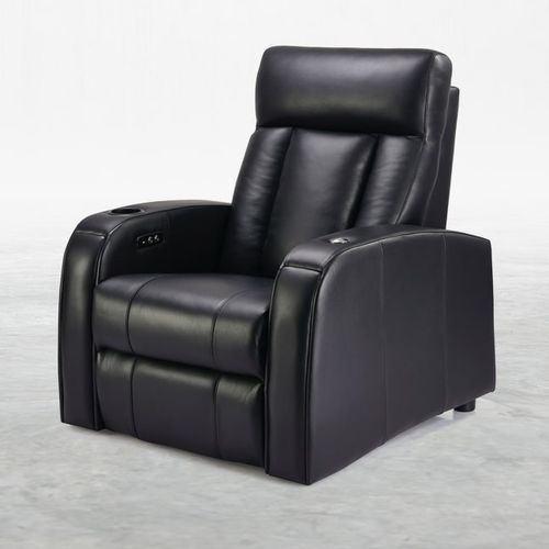 Кресло для кинотеатра из кожи - STELVIO - KARLSSON SEATING LTD. - для бытового использования / черное / с подголовником