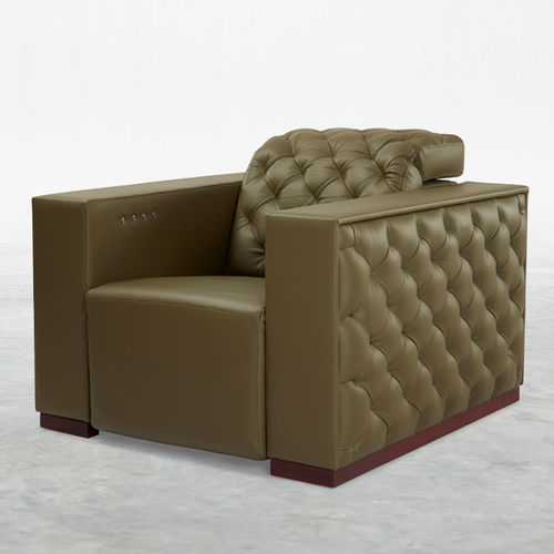 Кресло для кинотеатра из кожи - BROUGHAM - KARLSSON SEATING LTD. - для бытового использования / цвет по индивидуальному заказу / зеленое