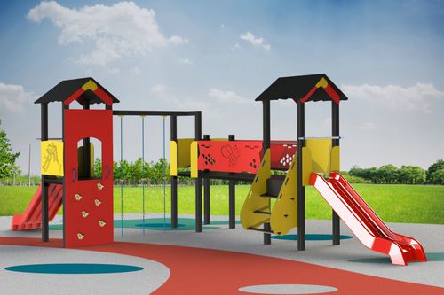 Игровая конструкция для игровой площадки - ST 7A AL - Veco Urban Design - из нержавеющей стали / из лакированного алюминия / из ПЭНД