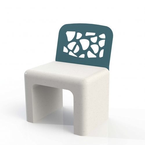 Современный cтул - CUBO SERRA D´AIRE series - Veco Urban Design - для наружного применения / из стали / из железобетона