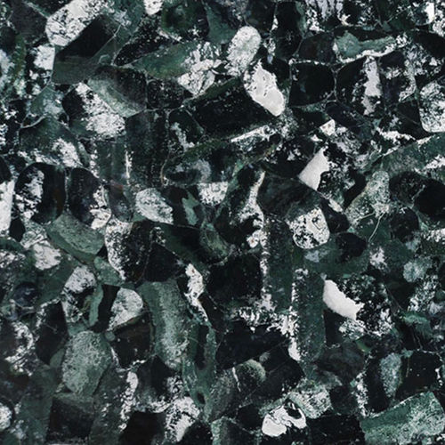 Плита из камня из кварца - AGATE GREEN MOSS - Fiorantina Stone - для внутренней компоновки / полированная / зеленая