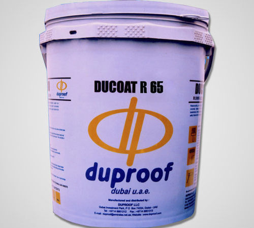 Защитная штукатурка - DUCOAT R 65 - Duproof LLC - для наружного применения / для стены / для бетона