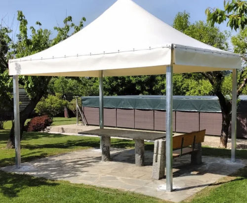 Прямоугольный шатер - Gazebo - Tenso Coverings - из ПВХ / из стали / с завесой