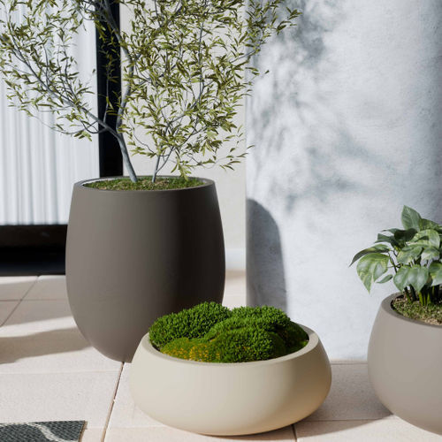 Садовый горшок из полиэстера - ERIS - ARTEPOT - из композита / из стекловолокна / из полимера
