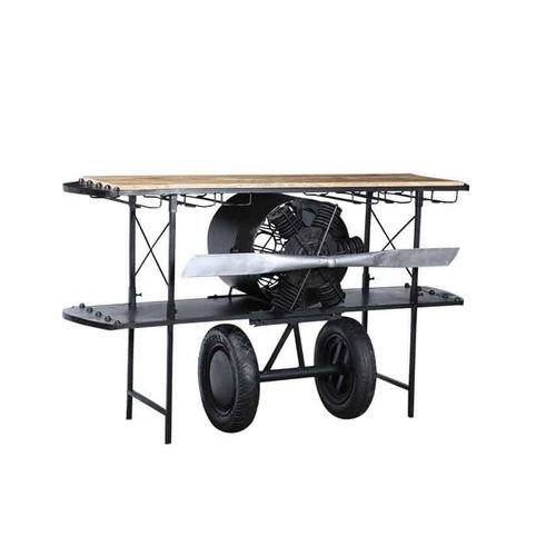 Барная стойка для бара - AERO  - GrandDécor - из дерева / из металла / прямая