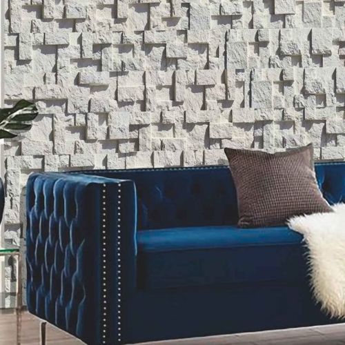 Облицовка из камня -  SCALA - Thermostone - для интерьера / для наружного использования / приклеиваемая