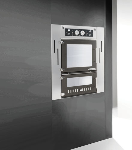Печь для пиццы для бытового использования - STEEL - Rossofuoco Srl - дровяная / с конвекцией / встраиваемая
