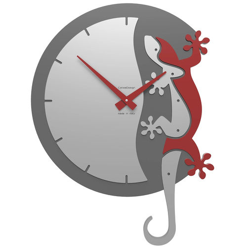 Современный часы - gecko - Calleadesign snc di L. Callea e C - настенный / аналоговый / из дерева