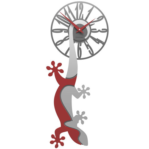 Современный часы - gecko  - Calleadesign snc di L. Callea e C - настенный / аналоговый / из дерева