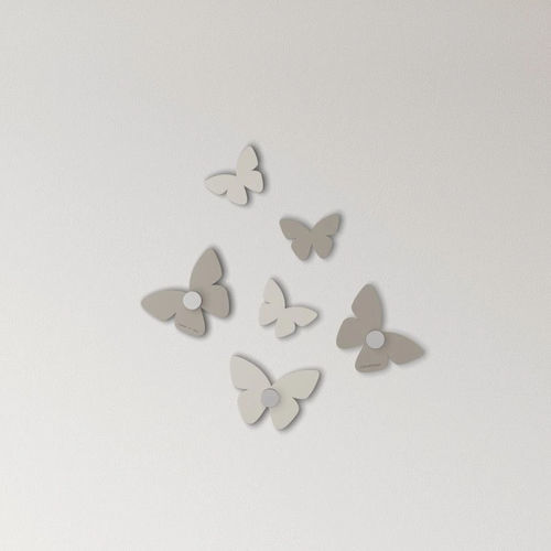Современный крючок - Million Butterflies - Calleadesign snc di L. Callea e C - из металла / из дерева / из МДФ