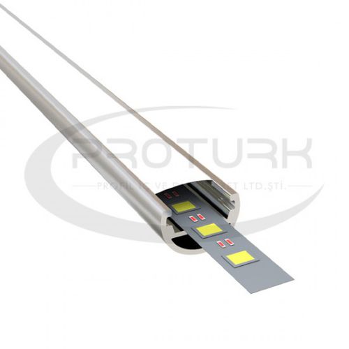 Встраиваемый осветительный профиль - Proturk Profil Sanayi İç ve Dış Ticaret Ltd.Ştı. - выступающий / LED / из пластика