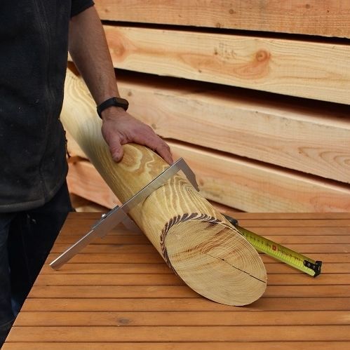 Оцилиндрованное бревно для ландшафтного дизайна - Woodspars - из робинии