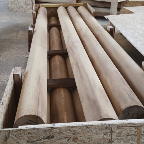 Столб из экзотических пород дерева - Woodspars - из массивной доски / круглый / архитектурный элемент