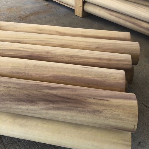 Столб из акации - Woodspars - из цельной древесины / из массивной доски / круглый