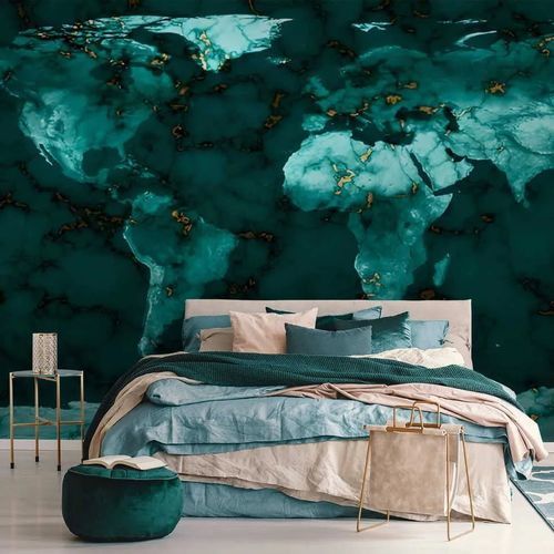 Современный обои - MONDE - Kam et Leon - из нетканых материалов / виниловый / карта