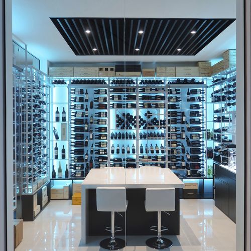 Винный шкаф для сервировки - Deerfield Beach - Dragon Cellars S.L - настенный / из металла / из акрилового стекла