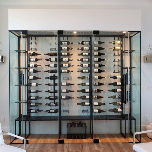 Винный шкаф для сервировки - LAKESIDE - Dragon Cellars S.L - отдельностоящий / из стекла / стеклянный