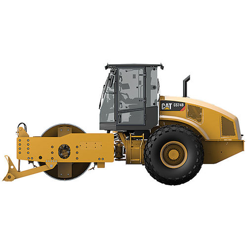 Одноцилиндровый каток - CS74B - CATERPILLAR - вибрационный / для пола
