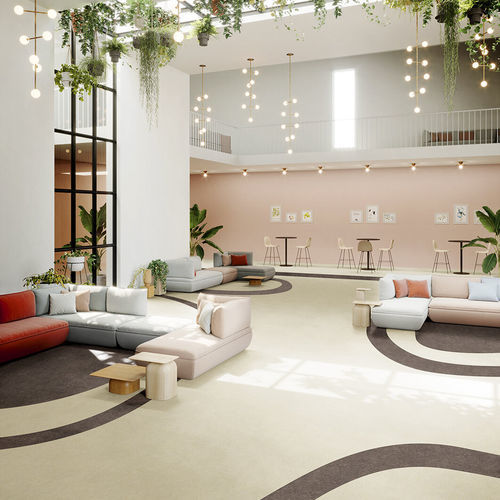 Акустическое напольное покрытие - MARMORETTE 15 DB  - Gerflor - Contract Sport & Contract Flooring - из пробкового дерева / из линолеума / для интерьера