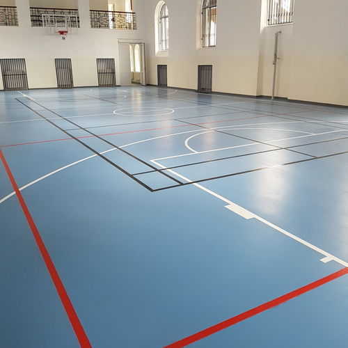 Спортивное покрытие для интерьера - TARAFLEX® PERFORMANCE DRYTEX  - Gerflor - Contract Sport & Contract Flooring - минеральное / для школ / для гимнастического зала