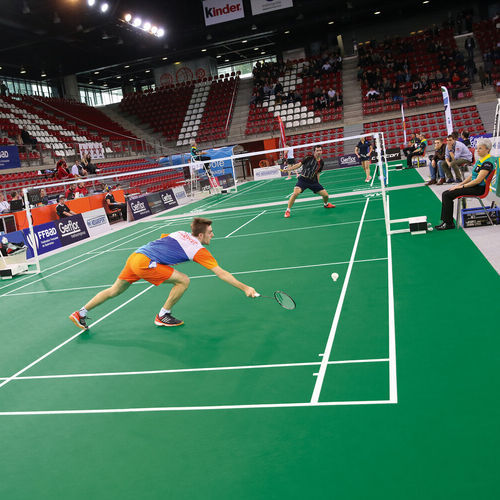 Переносное спортивное покрытие - TARAFLEX® BADMINTON - Gerflor - Contract Sport & Contract Flooring - для интерьера / виниловое / из стекловолокна