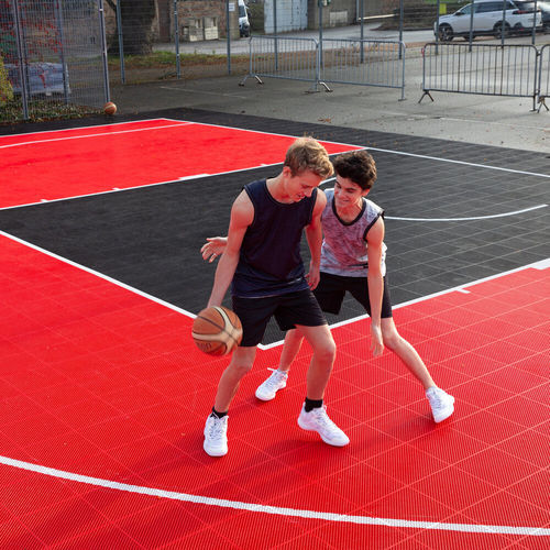 Напольное покрытие с уменьшенным объемом техобслуживания - POWERGAME+™  - Gerflor - Contract Sport & Contract Flooring - из полипропилена / для наружного применения / для занятий спортом