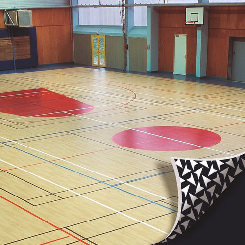 Спортивное покрытие для интерьера - TARAFLEX® ISOLSPORT  - Gerflor - Contract Sport & Contract Flooring - из полипропилена / для спортивных залов / прочное