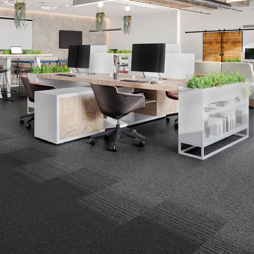 Ковровое покрытие из плит - LAFITE CONNECT  - Gerflor - Contract Sport & Contract Flooring - тафтинговое / с вытяжным ворсом / нейлоновое
