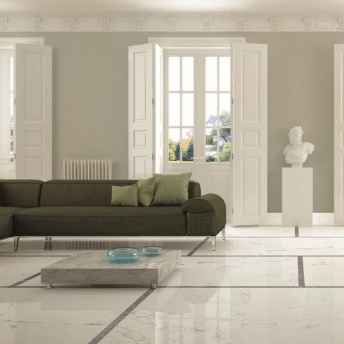 Плитка имитация мрамора - STATUARIO VENATO - CERAMICHE CAESAR - из керамогранита / матовая / полированная