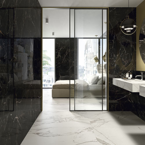 Плитка имитация мрамора - GRAPHITE - CERAMICHE CAESAR - из керамогранита / матовая / полированная