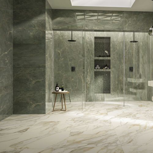 Плитка из керамогранита - SAGE GREEN - CERAMICHE CAESAR - полированная / для интерьера / для гостиной