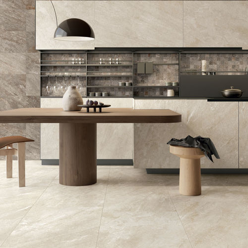 Плитка из керамогранита - NEST - CERAMICHE CAESAR - из песчаника / полированная / отражающая