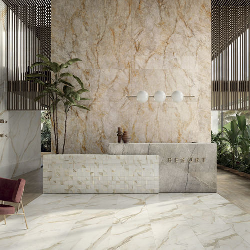 Плитка из керамогранита - CRYSTAL DELIGHT - CERAMICHE CAESAR - полированная / глянцевая / для интерьера