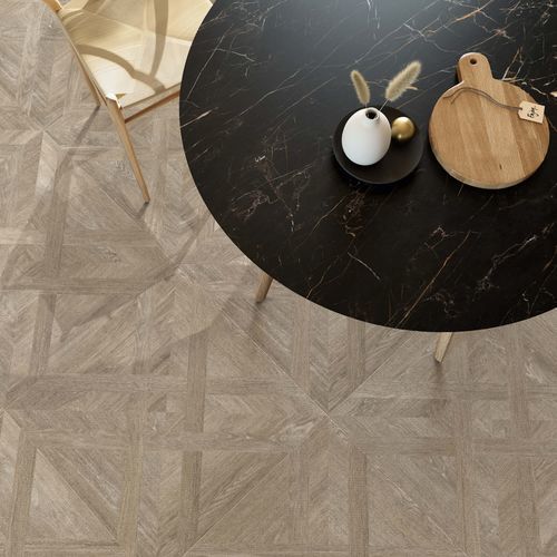 Квадратная плитка - ALLURE HAZEL - CERAMICHE CAESAR - из керамогранита / матовая / текстурированная