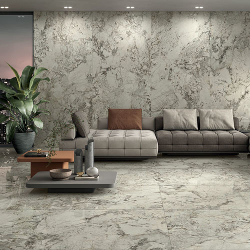 Плитка из керамогранита - GLACIER - CERAMICHE CAESAR - полированная / для интерьера / для гостиной