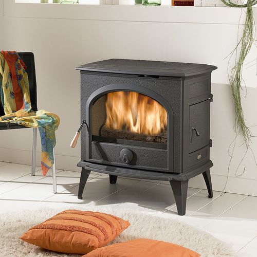 Печь-камин на дровах - MODERN ANTHRACITE - Cheminées de Chazelles - 11 kW / современная / из чугуна