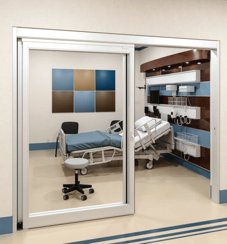 Дверь для интерьера - VersaMax 2.0 ICU - ASSA ABLOY Entrance Systems - из металла / раздвижная / телескопическая