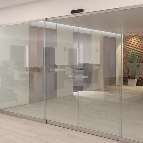 Система скольжения из алюминия - SL500 T - ASSA ABLOY Entrance Systems - для стеклянной двери / скрытые бегунки / для профессионального использования