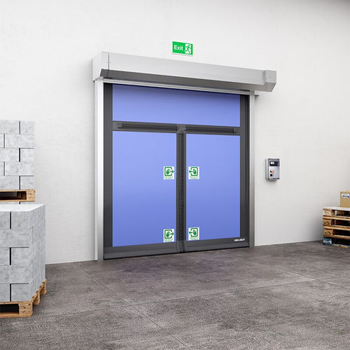 Ролетное промышленные ворота - HS90-Series - ASSA ABLOY Entrance Systems - из ПВХ / автоматическое / для обеспечения безопасности
